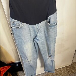Sonoma Light Blue Straight Leg Maternity Jeans
